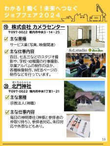 わかる！働く！未来へつなぐジョブフェア2024～中学生向け地元企業PRフェア～｜稚内YEG