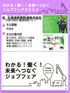 わかる！働く！未来へつなぐジョブフェア2024～中学生向け地元企業PRフェア～｜稚内YEG